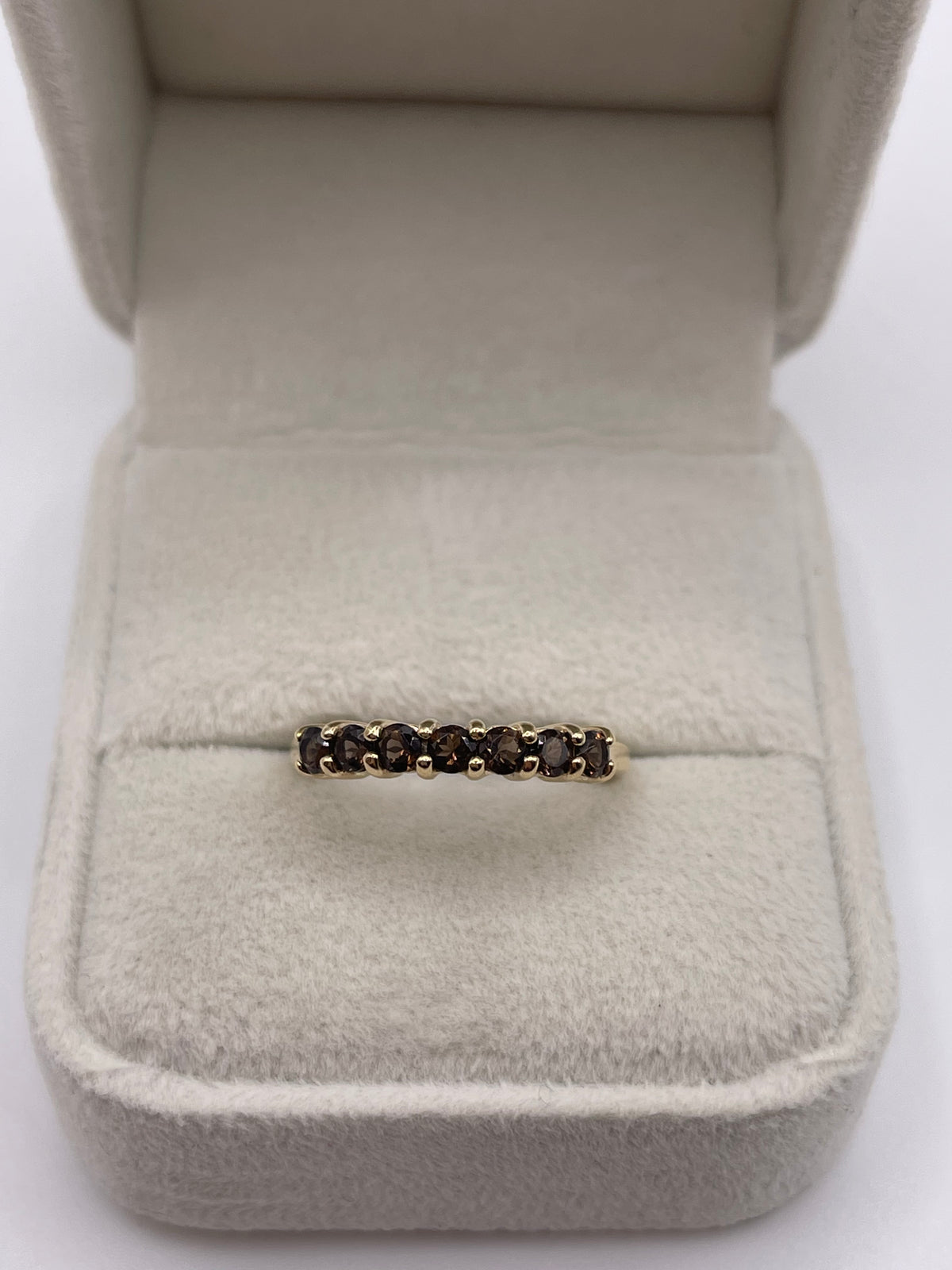 9ct gold Smokey quartz ring