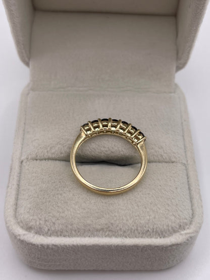 9ct gold Smokey quartz ring