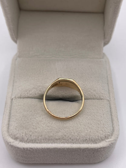 9ct gold signet ring
