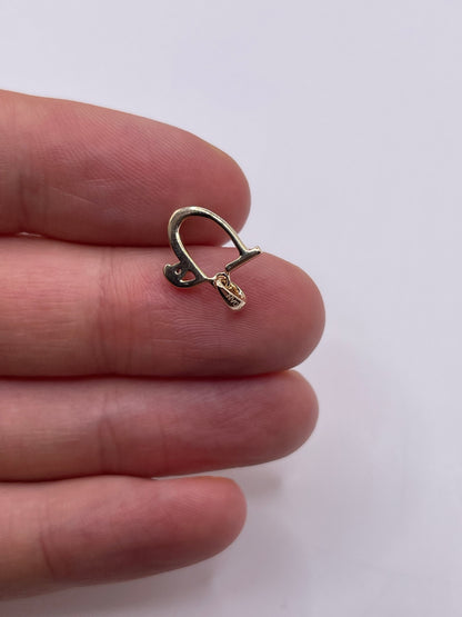 9ct gold diamond initial U pendant