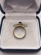 Load image into Gallery viewer, 9ct gold cabochon garnet ring
