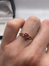 Load image into Gallery viewer, 9ct gold tourmaline ring

