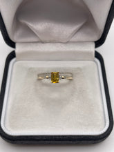 Load image into Gallery viewer, 9ct gold quartz and diamond ring
