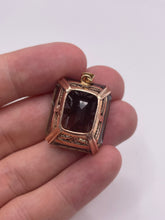 Load image into Gallery viewer, 14ct rose gold Smokey quartz pendant
