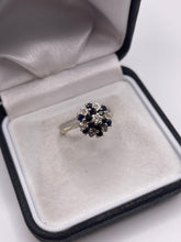 Load image into Gallery viewer, 18ct white gold sapphire and diamond ring
