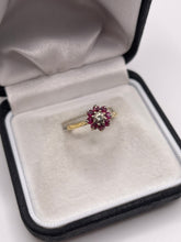 Load image into Gallery viewer, 18ct gold ruby and diamond ring
