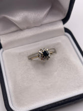 Load image into Gallery viewer, 9ct gold sapphire and diamond ring
