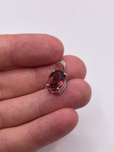 Load image into Gallery viewer, 9ct white gold tourmaline pendant
