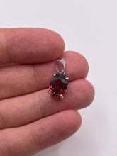 Load image into Gallery viewer, 9ct white gold tourmaline pendant
