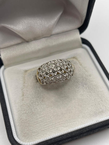 9ct gold diamond ring