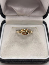 Load image into Gallery viewer, 9ct gold knot ring
