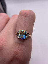 Load image into Gallery viewer, 9ct gold topaz and diamond ring
