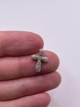 Load image into Gallery viewer, 9ct gold diamond cross pendant
