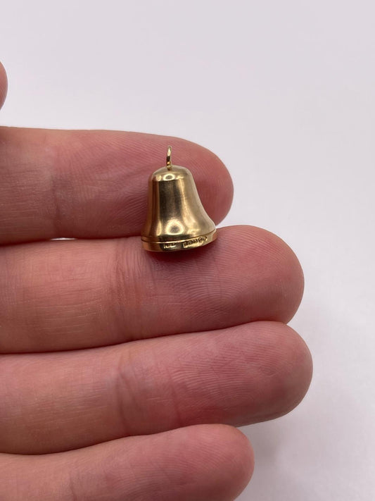 9ct gold bell charm