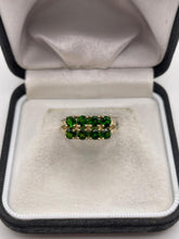 Load image into Gallery viewer, 9ct gold diopside ring
