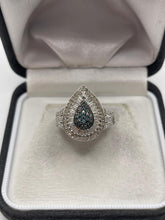 Load image into Gallery viewer, 9ct white gold diamond ring
