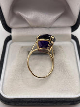 Load image into Gallery viewer, 9ct gold amethyst ring
