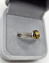 Load image into Gallery viewer, Silver Amber Ring
