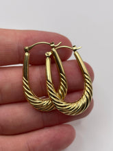 Load image into Gallery viewer, 9ct gold creole earrings
