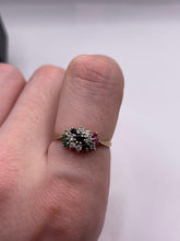 Load image into Gallery viewer, 9ct gold multigem ring
