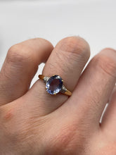 Load image into Gallery viewer, 18ct gold sapphire and diamond ring
