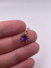 Load image into Gallery viewer, 9ct gold amethyst pendant
