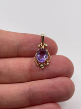 Load image into Gallery viewer, 9ct gold amethyst pendant
