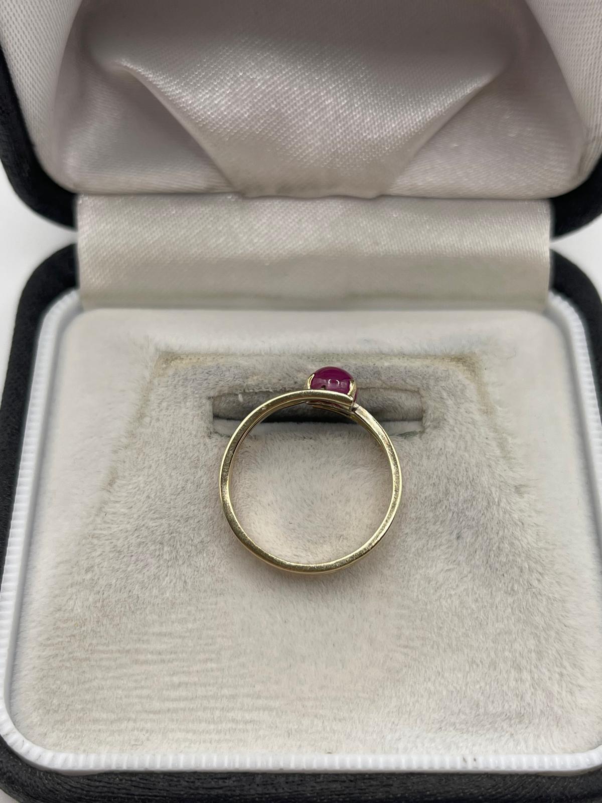9ct gold ruby ring