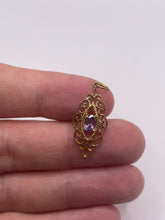 Load image into Gallery viewer, 9ct gold amethyst pendant
