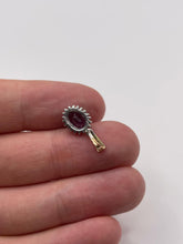Load image into Gallery viewer, 9ct gold amethyst and diamond pendant
