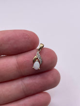 Load image into Gallery viewer, 9ct gold opal and diamond charm
