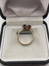 Load image into Gallery viewer, 9ct gold amethyst ring
