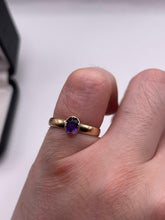 Load image into Gallery viewer, 9ct gold amethyst ring
