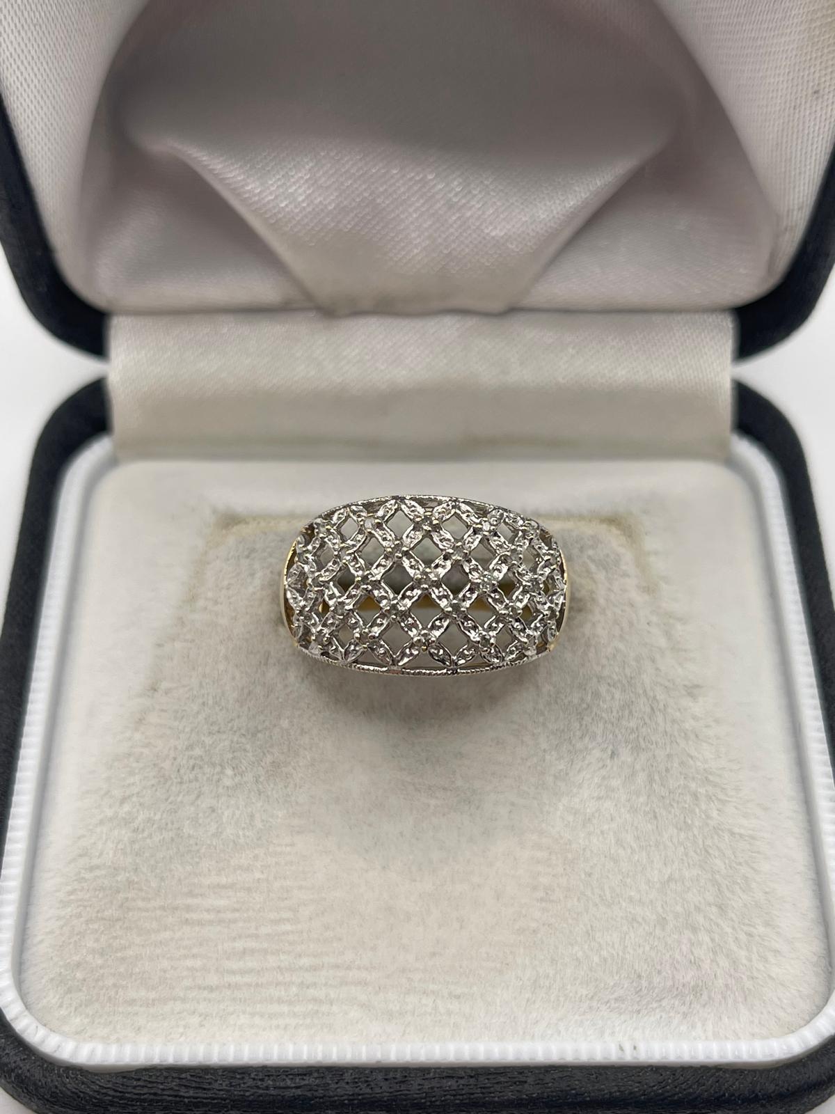 9ct gold diamond ring