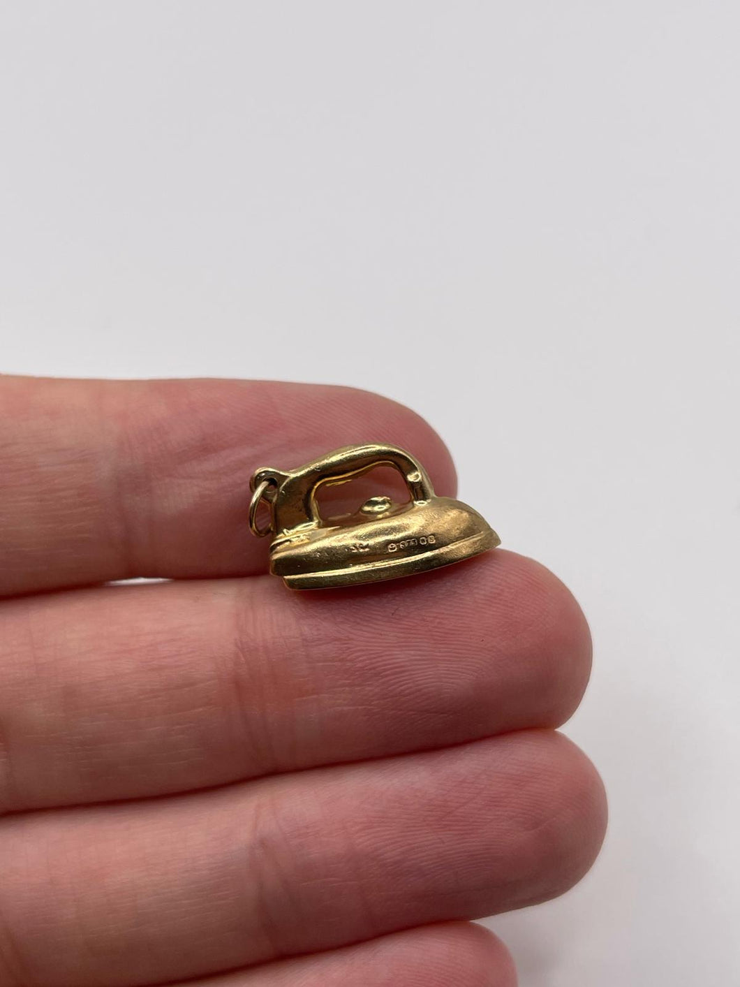 9ct gold iron charm