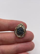 Load image into Gallery viewer, 9ct gold diamond cluster pendant
