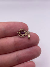 Load image into Gallery viewer, 9ct gold amethyst pendant
