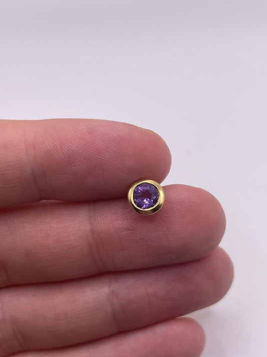 9ct gold amethyst pendant