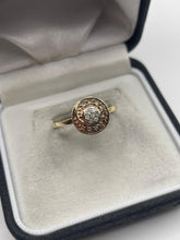 Load image into Gallery viewer, 9ct gold diamond cluster ring
