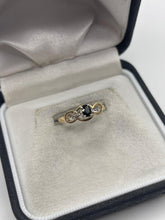 Load image into Gallery viewer, 9ct gold sapphire and diamond ring
