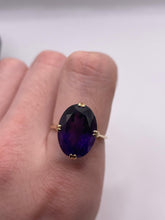 Load image into Gallery viewer, 9ct gold amethyst ring
