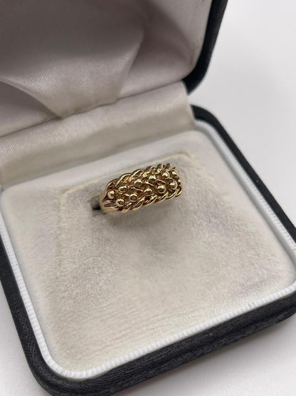 9ct gold keeper ring