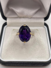 Load image into Gallery viewer, 9ct gold amethyst ring
