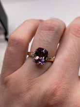 Load image into Gallery viewer, 9ct gold amethyst ring
