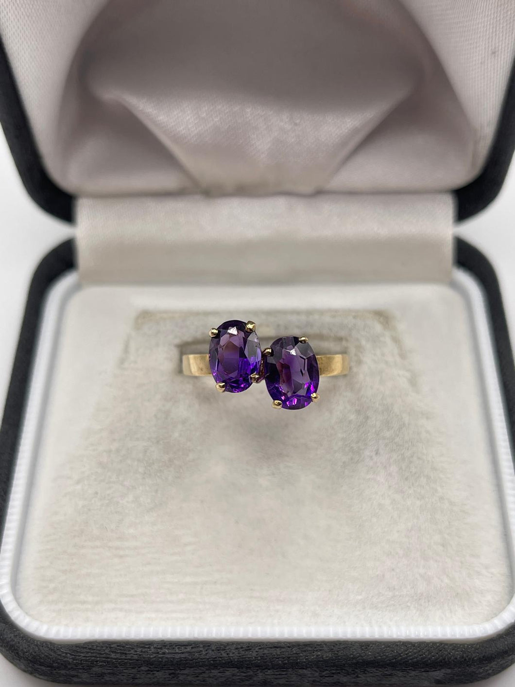 9ct gold amethyst ring