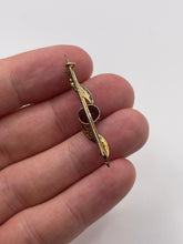 Load image into Gallery viewer, 9ct gold amethyst and pearl brooch
