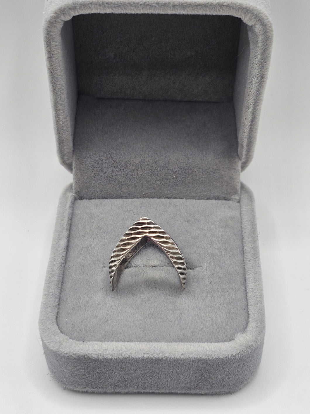 Silver Double Wishbone Ring