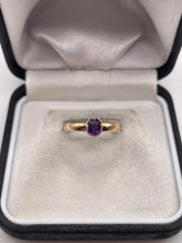 Load image into Gallery viewer, 9ct gold amethyst ring
