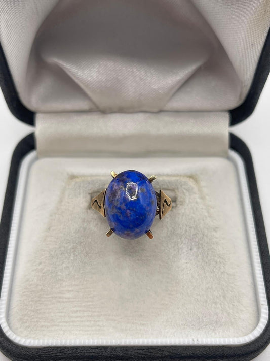 9ct gold gemstone ring