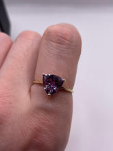 Load image into Gallery viewer, 9ct gold amethyst ring
